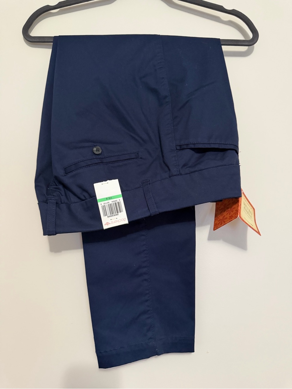 Dockers Navy Women's NWT Size 8 Trousers & Covington Navy Lace Blouse Size M NWT